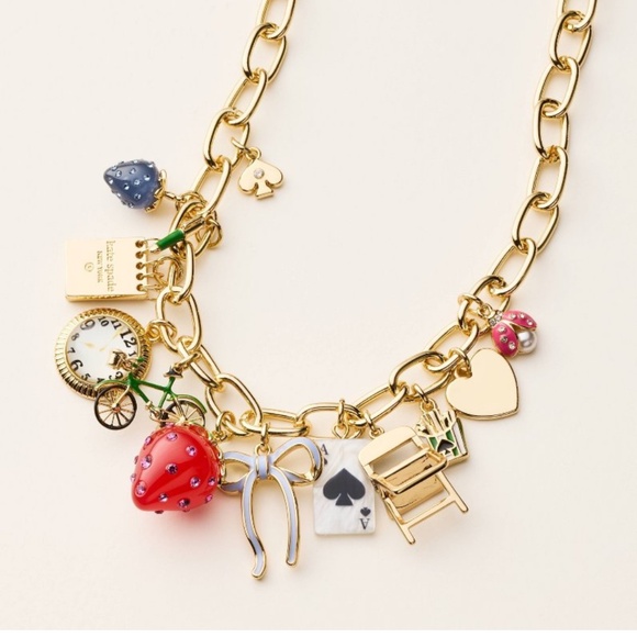 Chunky charm statement necklace- gold- target x kate spade new york - Picture 1 of 1